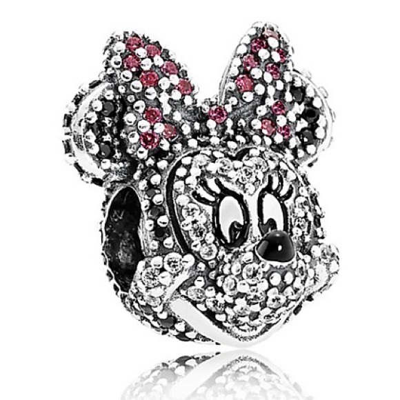 Authentic Limited Edition Disney Minnie Mouse Pave Pandora Charm - Picture 3 of 3